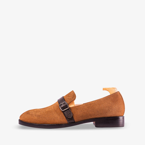 Chatham Tan Suede Slip Ons