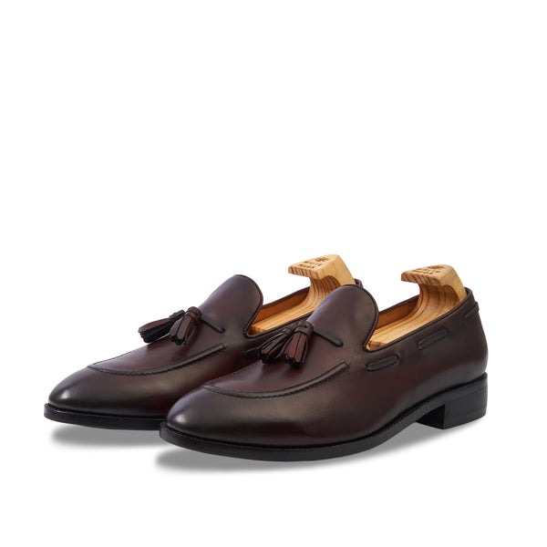 Hatton Tassel Wine Slip Ons