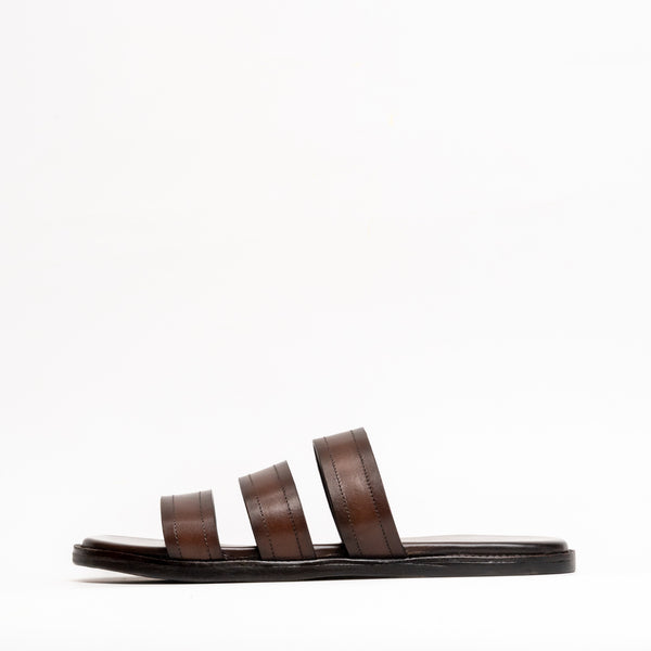 Aswan Brown Slippers