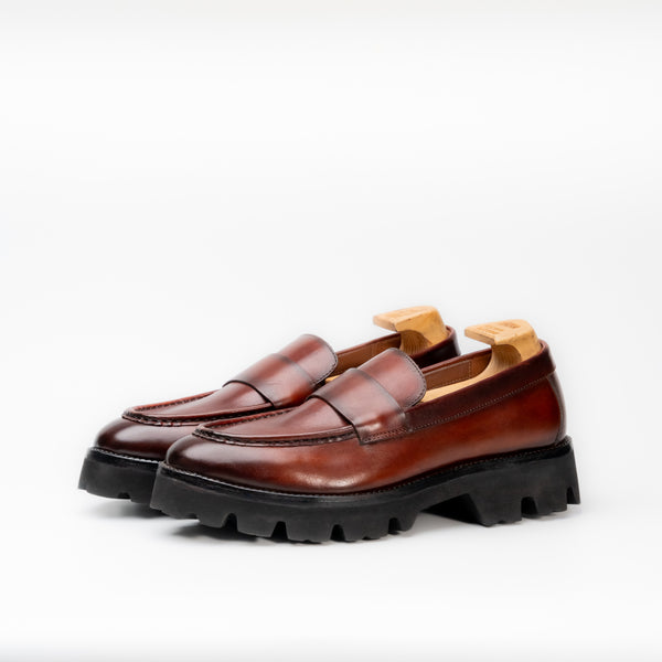 Norton Tan Chunky Slip Ons