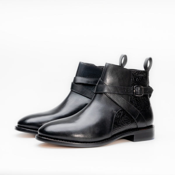 Mandore Black Jodhpur Boots