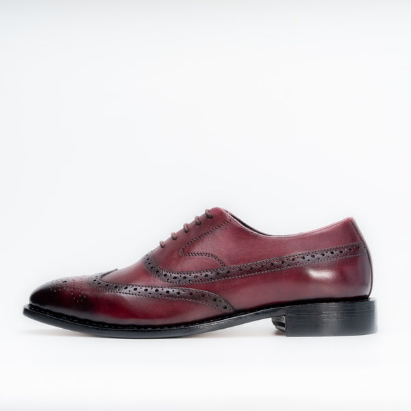 Kinsale Burgundy Brogue Shoes