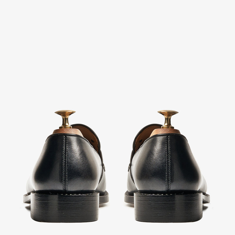 Cardiff Black Slip-On Shoes