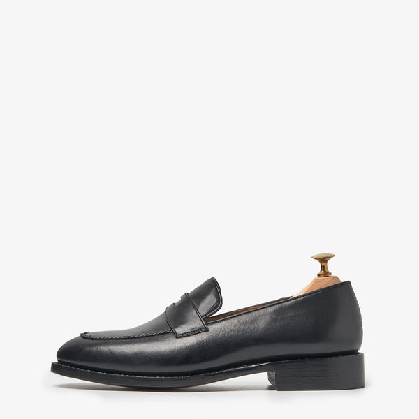 Cardiff Black Slip-On Shoes