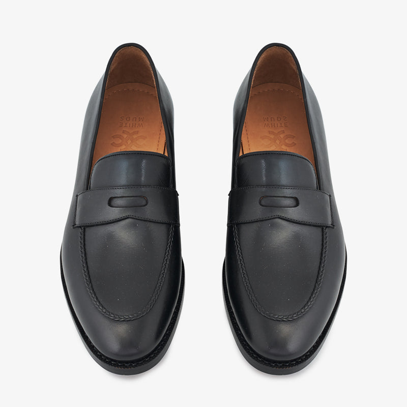 Cardiff Black Slip-On Shoes