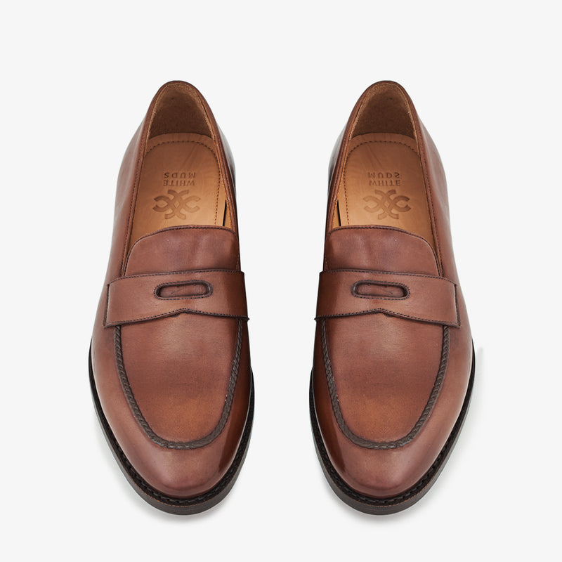 Cardiff Brown Slip-On Shoes