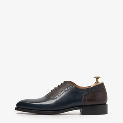 Peck Ham Blue & Brown Oxford Shoes