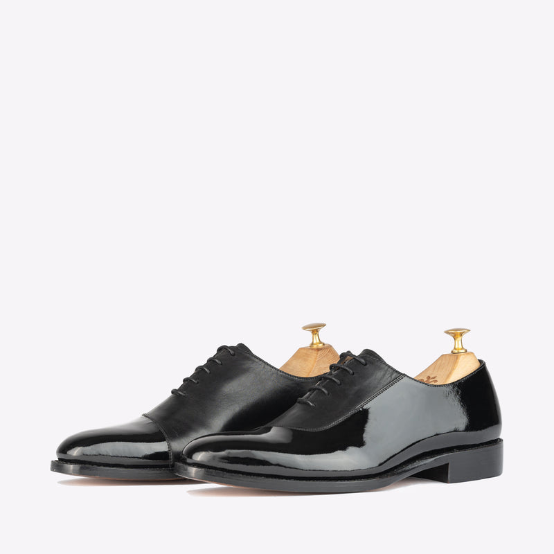Repton Patent Black Oxford Shoes