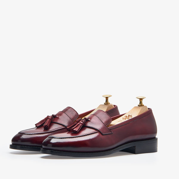 Southwark Big Tassel Burgundy Slip-On Shoes