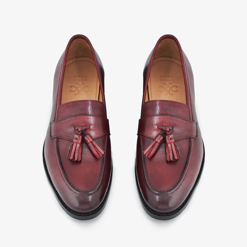 Southwark Big Tassel Burgundy Slip-On Shoes
