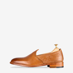 Sikar Semi Floral Tan Jutties