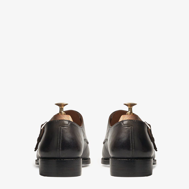 Tallin Smoked Grey Triple Monk Shoes